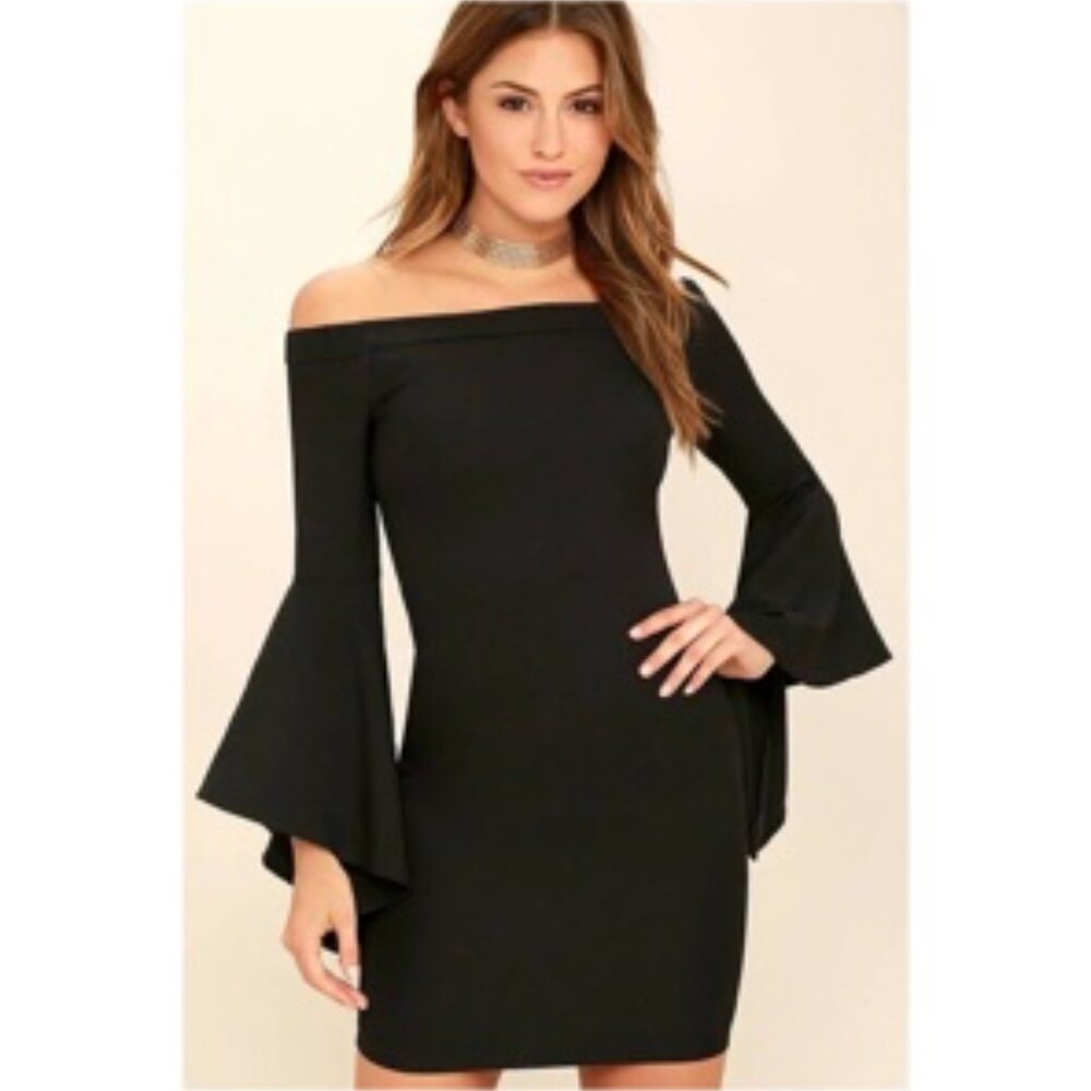 Lulus Every Breath You Take Off Shoulder Mini Dress Size Small